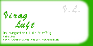 virag luft business card